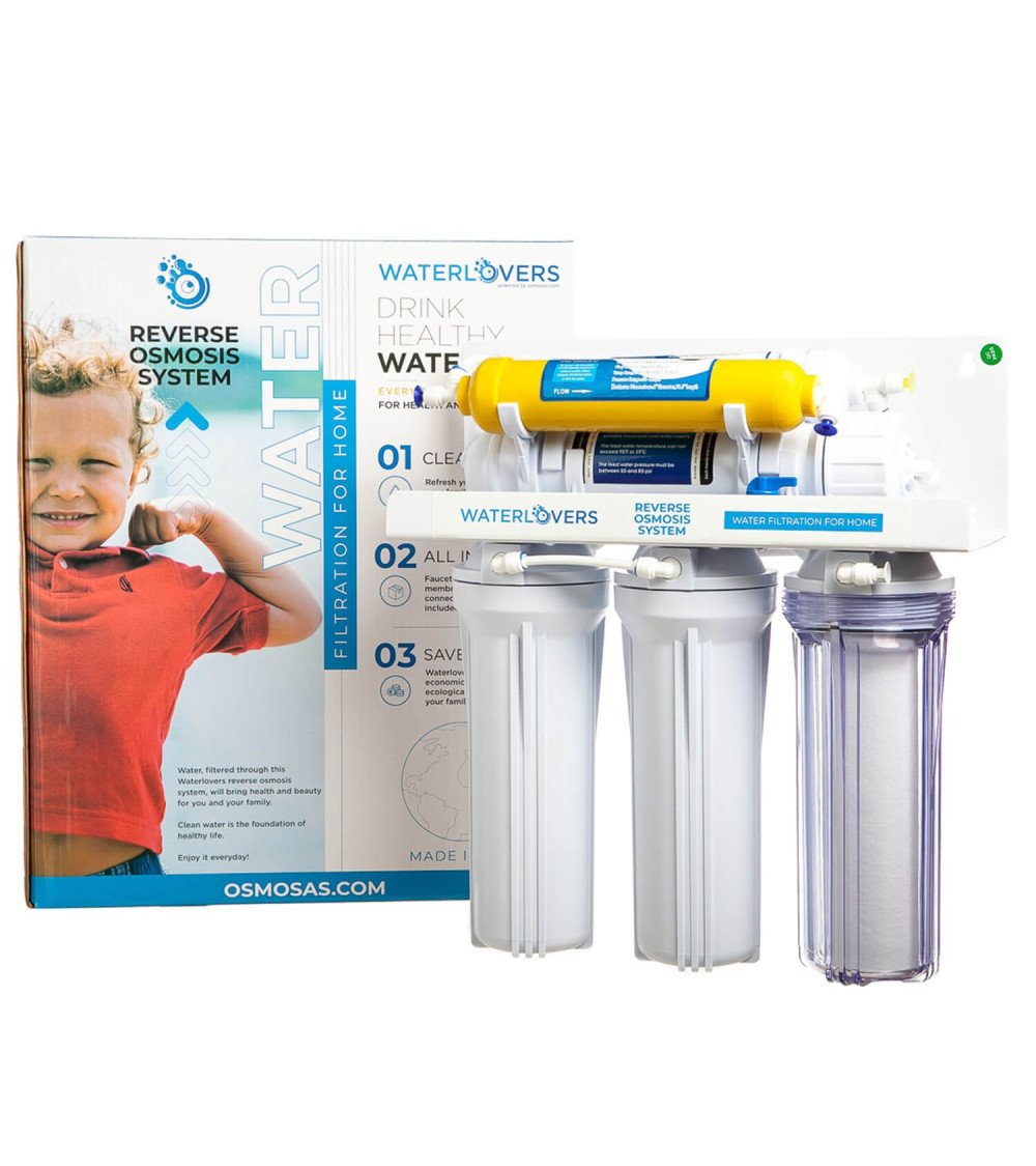 Atvirkštinio osmoso sistema WaterLovers RO6 Pro 100 GPD, KAINA BE PVM: 165.000001, KODAS: RO6-LUX | 001