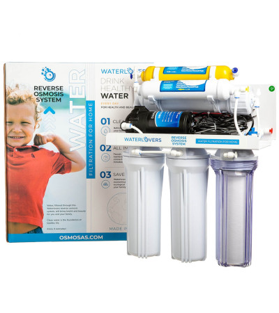 Atvirkštinio osmoso sistema WaterLovers RO6 Pro 100 GPD su siurbliu, KAINA BE PVM: 204.999999, KODAS: RO6-LUX-PUMP | 001