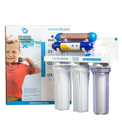 Atvirkštinio osmoso sistema WaterLovers RO7 Pro 100 GPD BioSafe su šarminimu, KAINA BE PVM: 157.024794, KODAS: RO7-LUX-BIO-T22 |