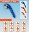 Dušo galvutė-filtras WaterLovers SFH 01 Blue, KAINA BE PVM: 15, KODAS: SF-H-01-BLU | 002