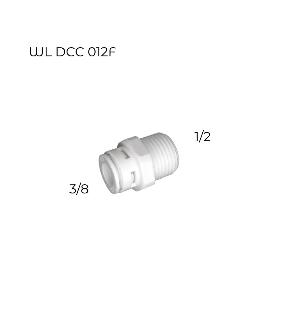 "-" FORMOS RO JUNGTIS SU IŠORINIU SRIEGIU -  V3/8 | S1/2, KAINA BE PVM: 1.652893, KODAS: DCC-012F | 001