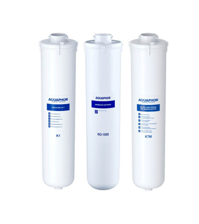 AQUAPHOR FILTRŲ KOMPLEKTAS K1-100S-K7M, KAINA BE PVM: 66.942149, KODAS: K1-100S-K7M | 001