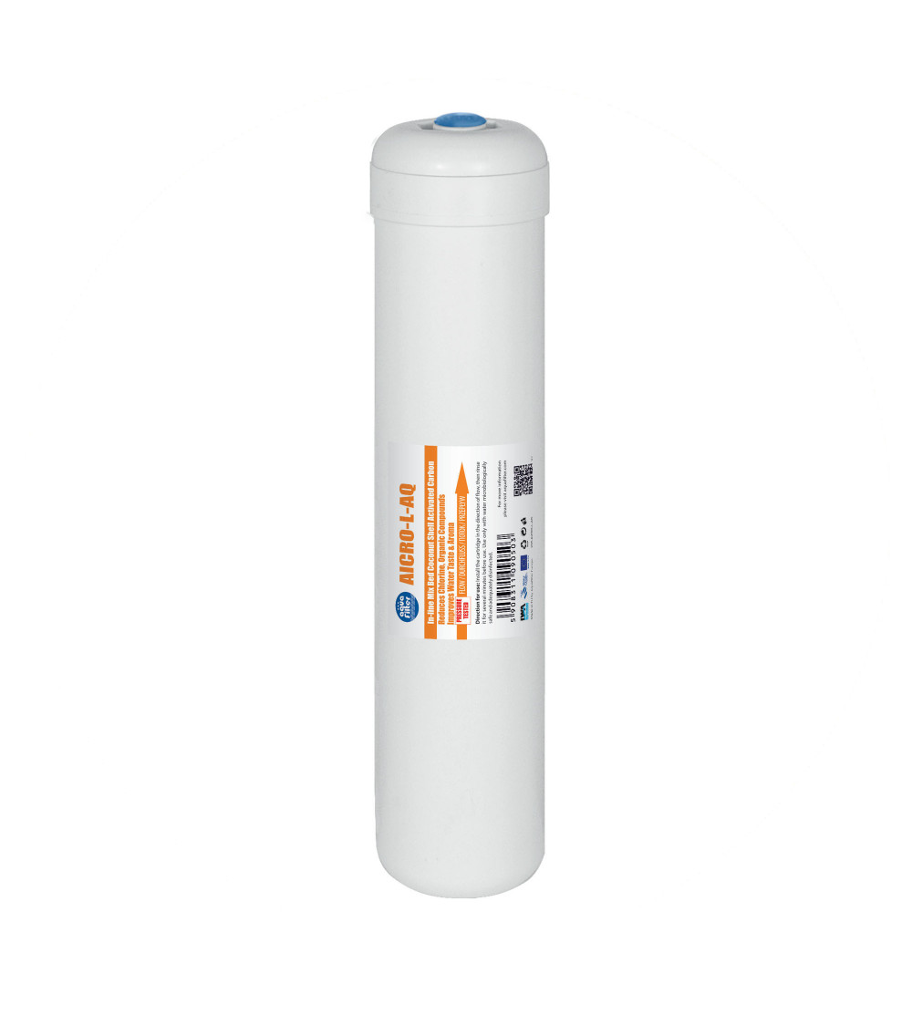Kasetė su kokosų lukšto granuliuota aktyviąja anglimi - 1/4" NPT, KAINA BE PVM: 7.438017, KODAS: AICRO-L-AQ | 001 Kasetė su kokosų lukšto granuliuota aktyviąja anglimi - 1/4" NPT, KAINA BE PVM: 7.438017, KODAS: AICRO-L-AQ | 001