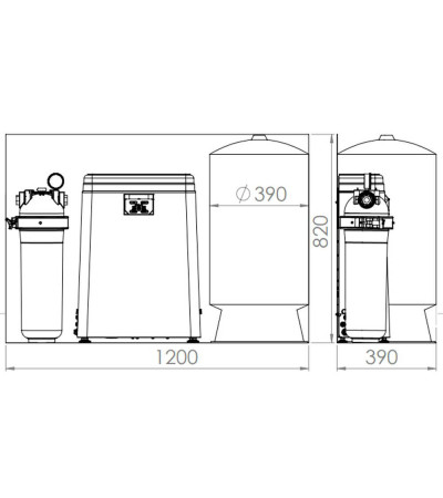 AQUAPHOR OSMOSO SISTEMA APRO-120, KAINA BE PVM: 1033.057851, KODAS: APRO-120 | 009