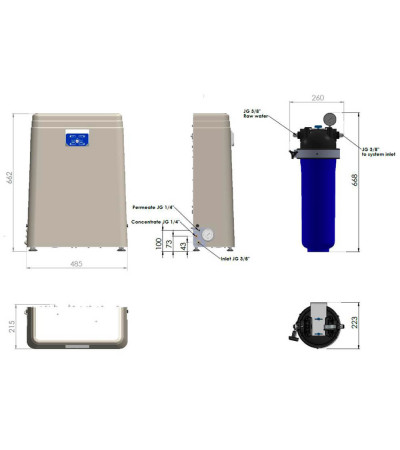 AQUAPHOR OSMOSO SISTEMA APRO-120, KAINA BE PVM: 1033.057851, KODAS: APRO-120 | 0010