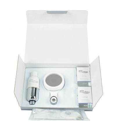 PRABANGI DUŠO GALVUTĖ - FILTRAS „WATERS THERAPY SHOWER MAX“  (VANDENYNO KVAPO), KAINA BE PVM: 100, KODAS: SF-THERAPY-MAX-X2-OCEA