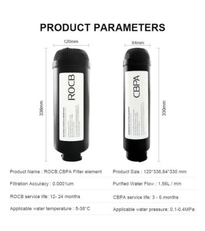 FILTRU KOMPLEKTS REVĒRĀS OSMOZES SISTĒMĀM OSMOPLUS