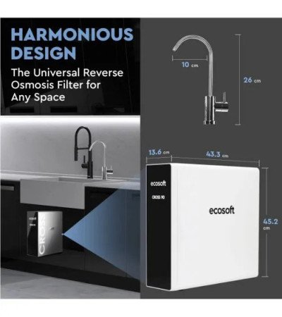 Ecosoft CROSS 90 tiešās plūsmas reversās osmozes filtrs | OSMOZE.LV