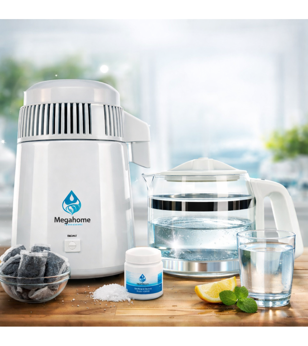 MegaHome ūdens destilators 4L | Nerūsējošā tērauda ūdens destilētājs