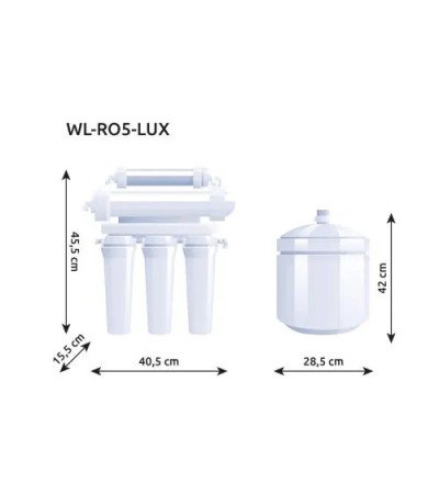 WaterLovers OsmoPlus RO5 Pro 100 GPD –  (379 l/dienā)