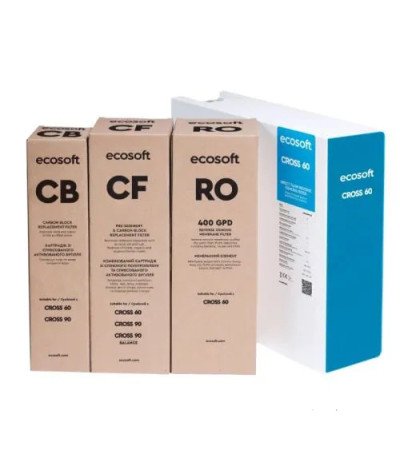 Ecosoft CROSS 60 – tiešā plūsmas filtrs (līdz 60 l/h) | TĪRS ŪDENS