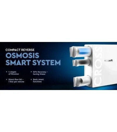 Ecosoft CROSS 60 – tiešā plūsmas filtrs (līdz 60 l/h) | TĪRS ŪDENS