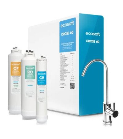 Ecosoft CROSS 60 – tiešā plūsmas filtrs (līdz 60 l/h) | TĪRS ŪDENS